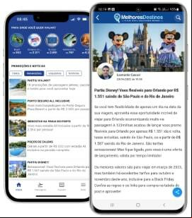 tela do app do melhores destinos